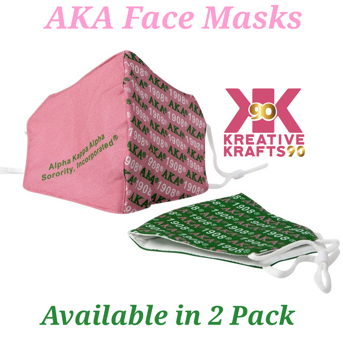 AKA 2 Pack Face Masks