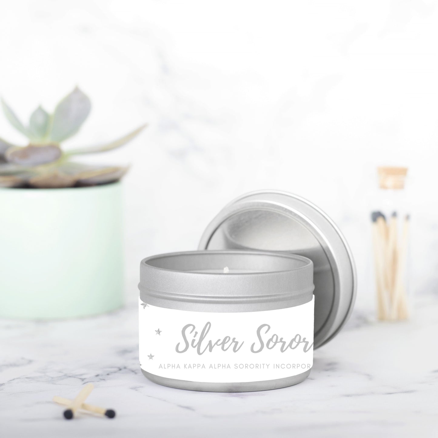 Silver Soror Candle