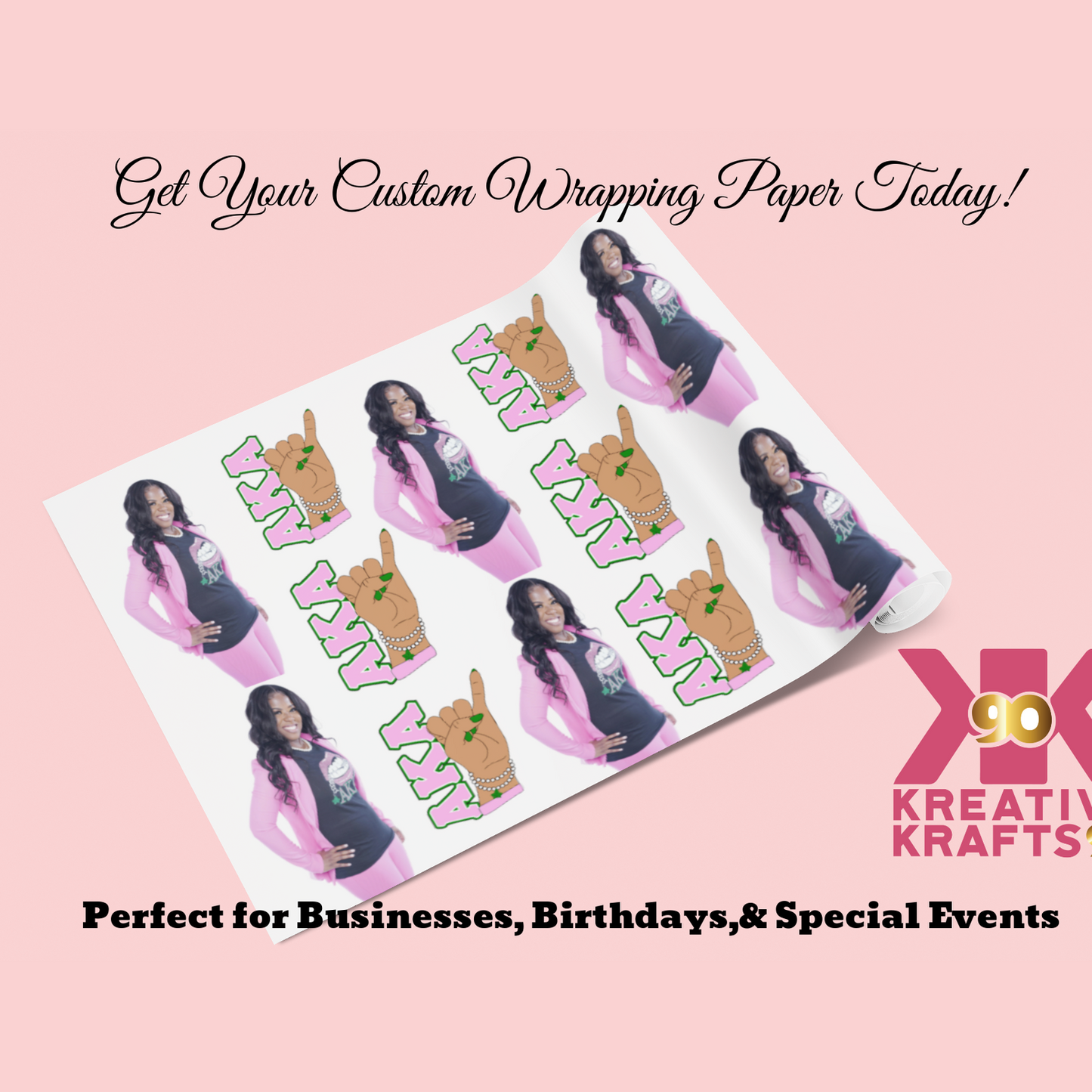 Pretty Girl Wrapping Paper