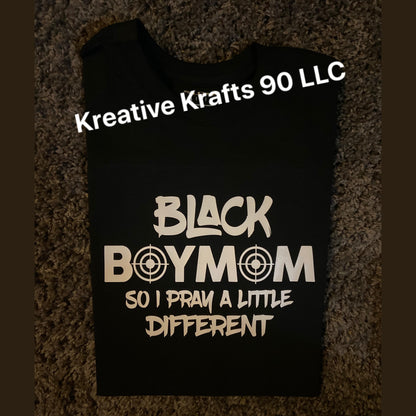 Black Boy Mom T-Shirt